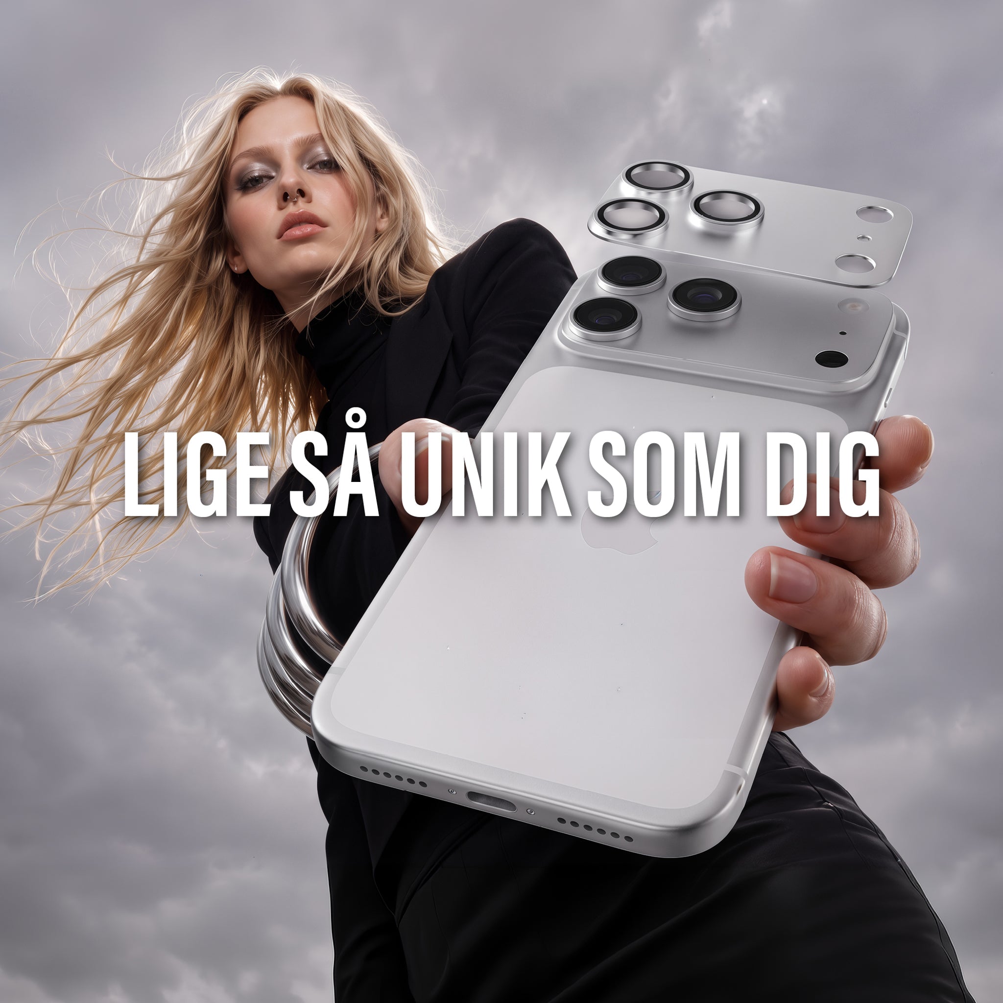 PanzerGlass® Fender Kameralinsebeskytter Shades of Blue iPhone 18 Pro